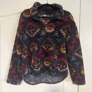 Old Navy Cozy Multicolor Fleece Pullover